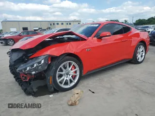 2024 Ford Mustang GT with VIN 1FA6P8CF5R5425448, listed as a Copart auction lot 55975225 with 9,391 mi miles and Salvage title. Bid and sale history available at DreamBid. Image 1.