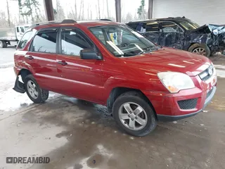 2009 Kia Sportage LX with VIN KNDJE723597600071, listed as a IAAI auction lot 41859059 with 135760 miles. Bid and sale history available at carsss.com. Image 1.