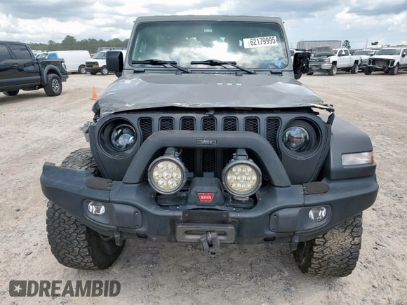 2022 Jeep Wrangler Unlimited Willys Sport with VIN 1C4HJXDMXNW158534, listed as a Copart auction lot 62179995 with 66,947 mi miles and Salvage title. Bid and sale history available at DreamBid. Image 5.