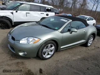 2008 Mitsubishi Eclipse GS with VIN 4A3AL25F38E003345, listed as a Copart auction lot 49147745 with 23,807 mi miles and Salvage Title. Bid and sale history available at carsss.com. Image 1.