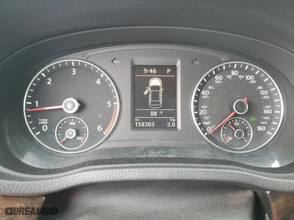 2015 Volkswagen Passat 2.0L TDI SEL Premium with VIN 1VWCV7A30FC033410, listed as a Copart auction lot 63757154 with 158,303 mi miles and Salvage Title. Bid and sale history available at carsss.com. Image 9.