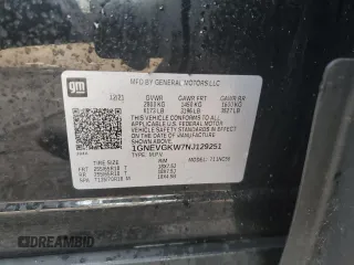 2022 Chevrolet Traverse LT Cloth with VIN 1GNEVGKW7NJ129251, listed as a Copart auction lot 54088695 with 47,011 mi miles and Salvage title. Bid and sale history available at DreamBid. Image 13.