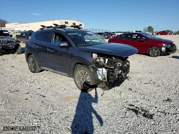 2021 Hyundai Tucson Limited with VIN KM8J33AL7MU407944, listed as a Copart auction lot 44103475 with 36,727 mi miles and Salvage Title. Bid and sale history available at carsss.com. Image 11.