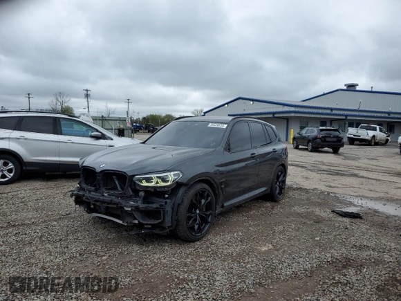 2020 BMW X3 M Competition z VIN 5YMTS0C0XL9B17548, wystawiony jako Copart lot #56528535 z przebiegiem 62 670 mil mil oraz Szkody całkowita. Historia ofert i sprzedaży dostępna na DreamBid. Obrazek 1.