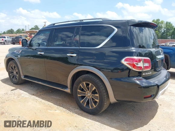 2017 Nissan Armada Platinum with VIN JN8AY2NF4H9303610, listed as a IAAI auction lot 42627619 with 122,727 mi miles and . Bid and sale history available at DreamBid. Image 3.
