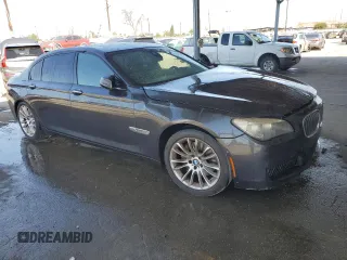 2013 BMW 7 Series 740Li with VIN WBAYE4C5XDD136800, listed as a Copart auction lot 51966905 with Not provided miles and Salvage title. Bid and sale history available at DreamBid. Image 4.