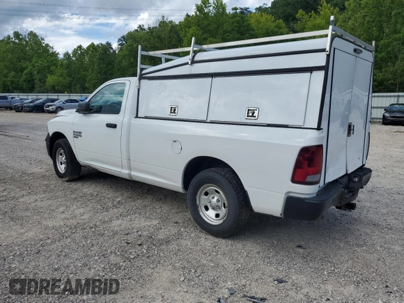 2019 Ram 1500 Tradesman with VIN 3C6JR7DG6KG508120, listed as a Copart auction lot 57776805 with 106,411 mi miles and Salvage title. Bid and sale history available at DreamBid. Image 2.