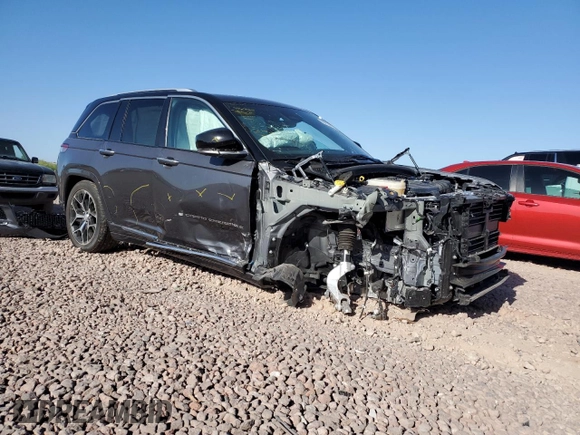 2023 Jeep Grand Cherokee Summit with VIN 1C4RJHEG1P8887273, listed as a Copart auction lot 56213845 with 13,874 mi miles and Salvage title. Bid and sale history available at DreamBid. Image 4.