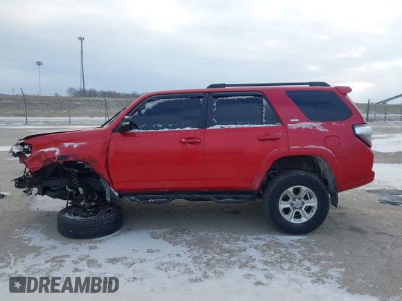 2018 Toyota 4Runner SR5 with VIN JTEBU5JR5J5535848, listed as a IAAI auction lot 41405864 with 112,214 mi miles and . Bid and sale history available at DreamBid. Image 15.
