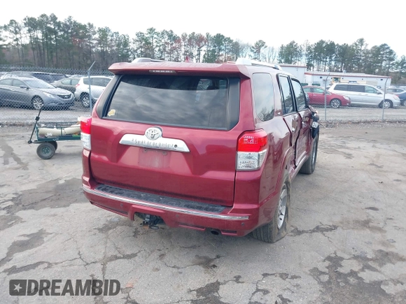 2010 Toyota 4Runner Trail with VIN JTEBU5JR2A5012691, listed as a IAAI auction lot 41858894 with 252,126 mi miles and . Bid and sale history available at DreamBid. Image 4.