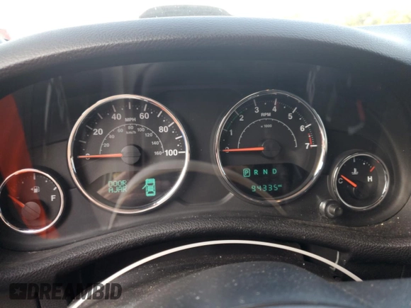 2017 Jeep Wrangler Unlimited Sport with VIN 1C4BJWDG8HL557698, listed as a Copart auction lot 61863415 with 94,335 mi miles and Salvage title. Bid and sale history available at DreamBid. Image 9.