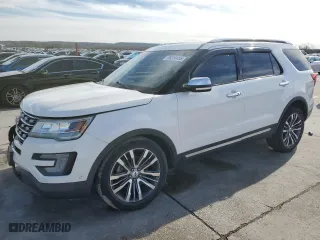 2017 Ford Explorer Platinum with VIN 1FM5K8HT1HGA06952, listed as a Copart auction lot 88350455 with 106,083 mi miles and Salvage Title. Bid and sale history available at carsss.com. Image 1.