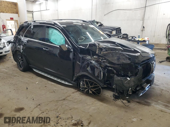 2023 Mercedes-Benz GLE 53 AMG with VIN 4JGFB6BE9PA868885, listed as a Copart auction lot 42958715 with 40,632 mi miles and Salvage title. Bid and sale history available at DreamBid. Image 4.