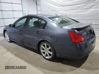 2008 Nissan Maxima 3.5 SL with VIN 1N4BA41EX8C801509, listed as a Copart auction lot 48720855 with 0 mi miles and Salvage Title. Bid and sale history available at carsss.com. Image 2.