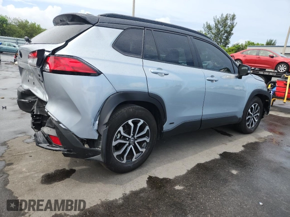 2024 Toyota Corolla Cross Hybrid S with VIN 7MUFBABG3RV047740, listed as a Copart auction lot 62395955 with 15,885 mi miles and Salvage title. Bid and sale history available at DreamBid. Image 3.