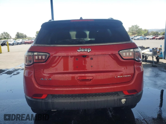 2025 Jeep Compass Limited with VIN 3C4NJDCN7ST600361, listed as a Copart auction lot 62114475 with 180 mi miles and Salvage title. Bid and sale history available at DreamBid. Image 6.