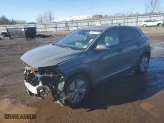 2021 Hyundai Kona Electric Ultimate with VIN KM8K53AG2MU123266, listed as a Copart auction lot 44702775 with NaN miles and Salvage Title. Bid and sale history available at carsss.com. Image 1.