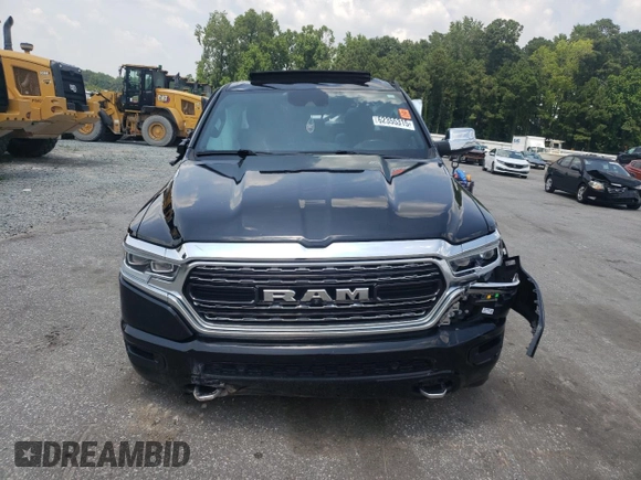 2019 Ram 1500 Limited with VIN 1C6SRFHT1KN625634, listed as a Copart auction lot 62355315 with 65,171 mi miles and Salvage title. Bid and sale history available at DreamBid. Image 5.