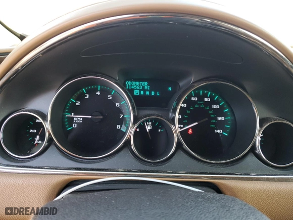 2017 Buick Enclave Leather with VIN 5GAKRBKD4HJ317426, listed as a Copart auction lot 47213435 with 114,563 mi miles and Salvage Title. Bid and sale history available at carsss.com. Image 9.