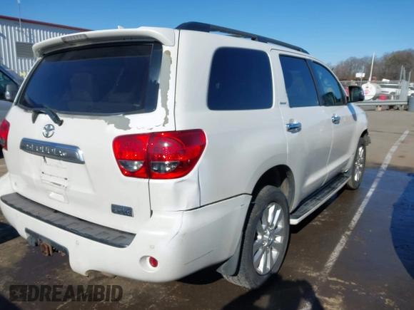 2012 Toyota Sequoia Platinum with VIN 5TDYY5G18CS037726, listed as a IAAI auction lot 41328357 with 98,353 mi miles. Bid and sale history available at carsss.com. Image 4.