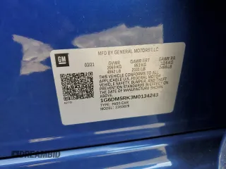 2021 Cadillac CT5 Luxury with VIN 1G6DM5RK3M0134243, listed as a Copart auction lot 58936485 with 48,288 mi miles and Salvage title. Bid and sale history available at DreamBid. Image 13.