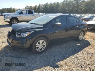 2020 Nissan Versa S with VIN 3N1CN8DVXLL841787, listed as a Copart auction lot 48344605 with 96,828 mi miles and Salvage Title. Bid and sale history available at carsss.com. Image 1.
