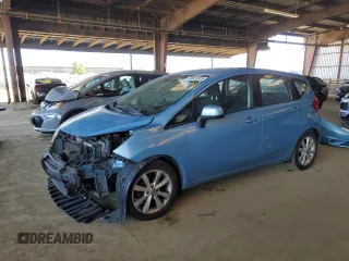 2014 Nissan Note S Plus with VIN 3N1CE2CP6EL374743, listed as a Copart auction lot 49650305 with 126,418 mi miles and Salvage Title. Bid and sale history available at DreamBid. Image 1.