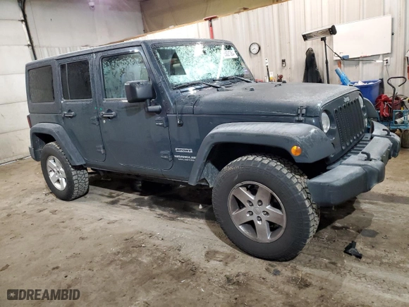 2017 Jeep Wrangler Unlimited Sport with VIN 1C4BJWDG8HL535698, listed as a Copart auction lot 85021364 with 143,105 mi miles and Salvage Title. Bid and sale history available at carsss.com. Image 4.