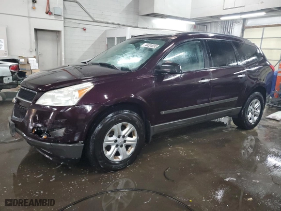 2010 Chevrolet Traverse LS with VIN 1GNLREED6AS153233, listed as a Copart auction lot 44524035 with 241,276 mi miles and Clean Title. Bid and sale history available at carsss.com. Image 1.