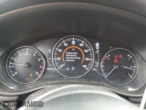 2019 Mazda 3 Select with VIN JM1BPBAM1K1118251, listed as a Copart auction lot 55162195 with 58,937 mi miles and Salvage title. Bid and sale history available at DreamBid. Image 9.