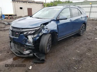 2024 Chevrolet Equinox RS с VIN 3GNAXWEG4RL179126, выставлен на аукционе Copart как лот 58221085 с пробегом 17 040 миль миль и Списание • Salvage title. История ставок и продаж доступна на DreamBid. Изображение 1.