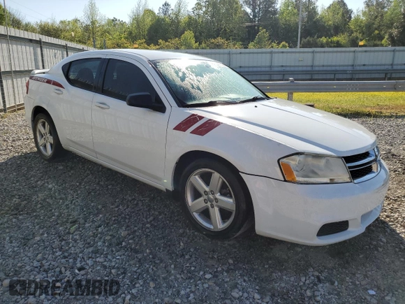 2013 Dodge Avenger SE with VIN 1C3CDZAB7DN518397, listed as a Copart auction lot 53343135 with 202,030 mi miles and Clean Title. Bid and sale history available at DreamBid. Image 4.