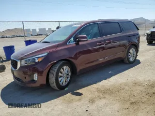 2018 Kia Sedona EX with VIN KNDMC5C14J6397186, listed as a Copart auction lot 65254284 with 75,549 mi miles and Salvage Title. Bid and sale history available at carsss.com. Image 1.