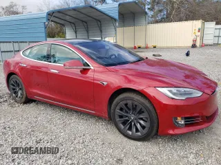 2020 Tesla Model S Long Range with VIN 5YJSA1E26LF353676, listed as a Copart auction lot 46467155 with 57,189 mi miles and Salvage Title. Bid and sale history available at carsss.com. Image 4.