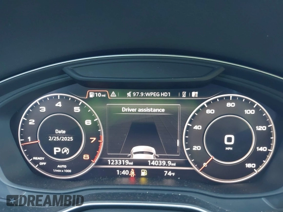 2018 Audi Q5 Premium Plus with VIN WA1BNAFYXJ2079819, listed as a IAAI auction lot 41667923 with 123,319 mi miles. Bid and sale history available at carsss.com. Image 7.