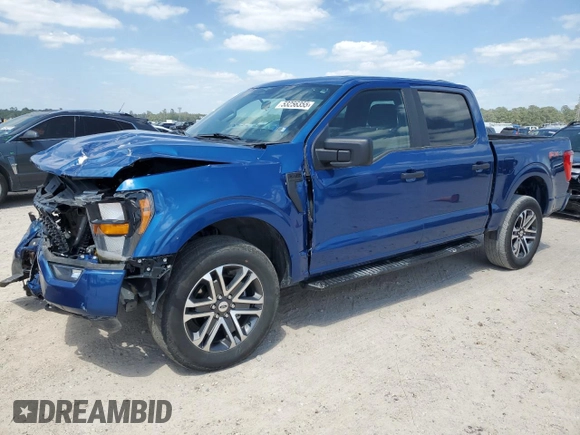 2023 Ford F-150 XL with VIN 1FTFW1E51PKF30933, listed as a Copart auction lot 53256355 with 26,267 mi miles and Salvage Title. Bid and sale history available at carsss.com. Image 1.