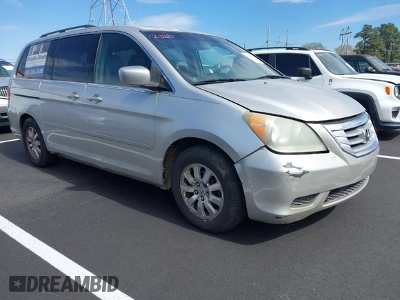 2008 Honda Odyssey EX-L with VIN 5FNRL38718B076647, listed as a IAAI auction lot 41854493 with 168,455 mi miles. Bid and sale history available at carsss.com. Image 1.