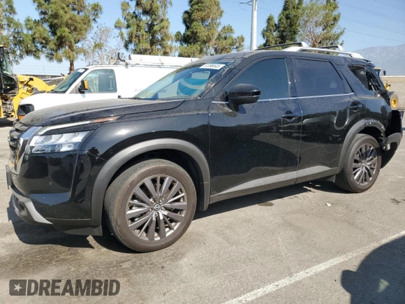 2024 Nissan Pathfinder SL with VIN 5N1DR3CB0RC236113, listed as a Copart auction lot 61396645 with 22,942 mi miles and Salvage title. Bid and sale history available at DreamBid. Image 1.