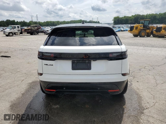 2025 Land Rover Range Rover Velar Dynamic SE with VIN SALYL2EX3SA393252, listed as a Copart auction lot 60701875 with 3,403 mi miles and Salvage title. Bid and sale history available at DreamBid. Image 6.