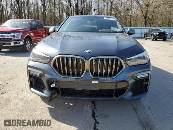 2020 BMW X6 M50i with VIN 5UXCY8C08L9C75486, listed as a Copart auction lot 42780354 with 66,661 mi miles. Bid and sale history available at carsss.com. Image 5.