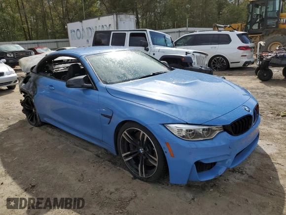 2016 BMW M4 with VIN WBS3U9C5XGP970025, listed as a Copart auction lot 46482935 with 0 mi miles and Non Repairable. Bid and sale history available at carsss.com. Image 4.