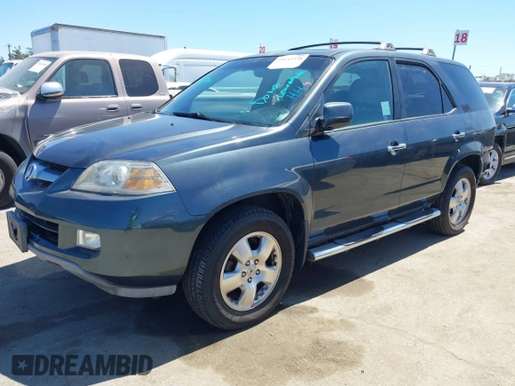 2005 Acura MDX with VIN 2HNYD18265H557415, listed as a IAAI auction lot 40155100 with 175,767 mi miles. Bid and sale history available at carsss.com. Image 2.