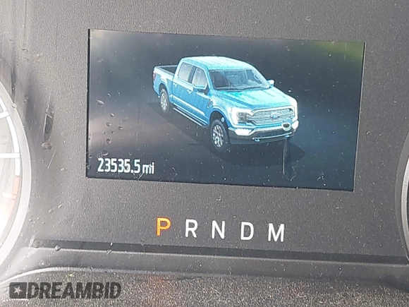 2023 Ford F-150 XL with VIN 1FTEX1CP9PKF91606, listed as a IAAI auction lot 42124058 with 23,535 mi miles and . Bid and sale history available at DreamBid. Image 15.