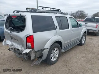 2012 Nissan Pathfinder LE with VIN 5N1AR1NN6CC625814, listed as a IAAI auction lot 41359272 with 174,657 mi miles. Bid and sale history available at carsss.com. Image 4.