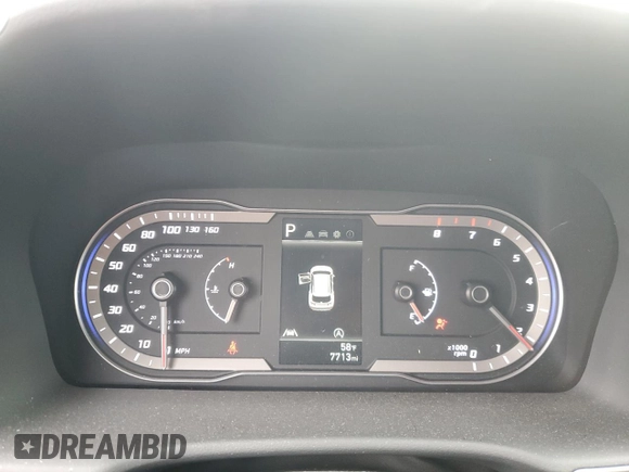 2024 Hyundai Tucson SE with VIN 5NMJA3DE0RH402042, listed as a Copart auction lot 43567915 with 7,713 mi miles and Salvage Title. Bid and sale history available at DreamBid. Image 9.