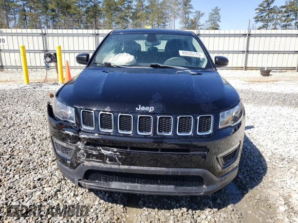 2018 Jeep Compass Sport with VIN 3C4NJCAB0JT462809, listed as a Copart auction lot 49535175 with 79,164 mi miles and Salvage Title. Bid and sale history available at carsss.com. Image 5.