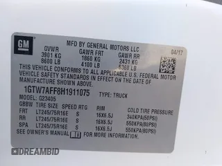 2017 GMC Savana Cargo z VIN 1GTW7AFF8H1911075, wystawiony jako IAAI lot #41038863 z przebiegiem 93 959 mil mil oraz . Historia ofert i sprzedaży dostępna na DreamBid. Obrazek 9.