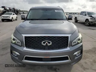 2017 Infiniti QX80 z VIN JN8AZ2NF1H9643990, wystawiony jako Copart lot #55598085 z przebiegiem 129 961 mil mil oraz Szkody całkowita. Historia ofert i sprzedaży dostępna na DreamBid. Obrazek 5.