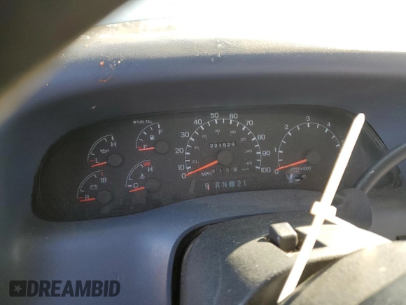 1999 Ford F-250 XL with VIN 1FTNX21L0XEB46210, listed as a Copart auction lot 45749725 with 221,529 mi miles and Salvage title. Bid and sale history available at DreamBid. Image 9.
