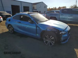 2018 BMW 2 Series 230i with VIN WBA2J1C58JVD09061, listed as a Copart auction lot 76469104 with 49,687 mi miles and Salvage Title. Bid and sale history available at carsss.com. Image 4.